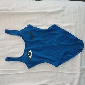 Wink Face One Piece Swim Suit